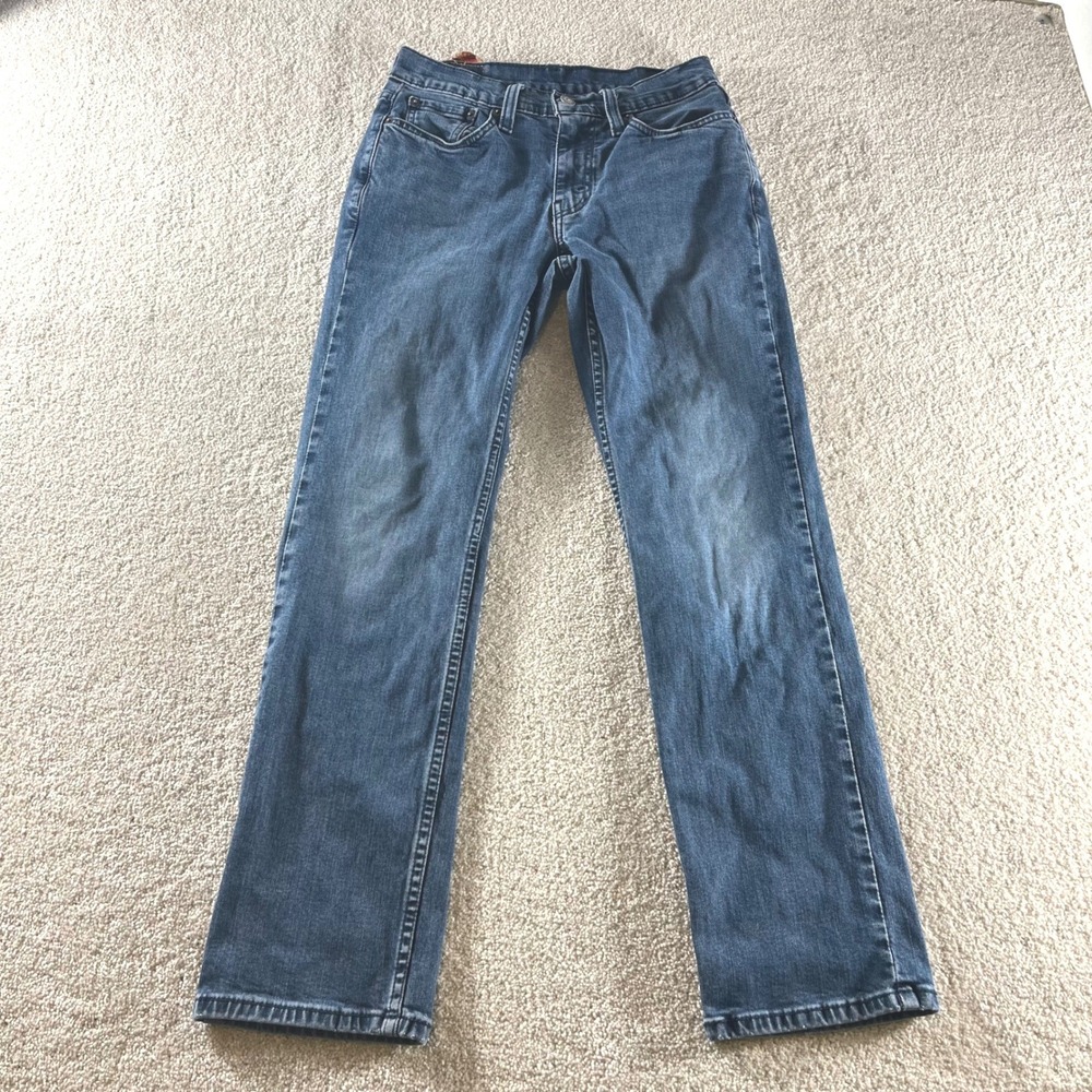 Levi's 514 Slim Fit Jeans Mens‎ 29x30 Blue Medium Wash Stretch Denim